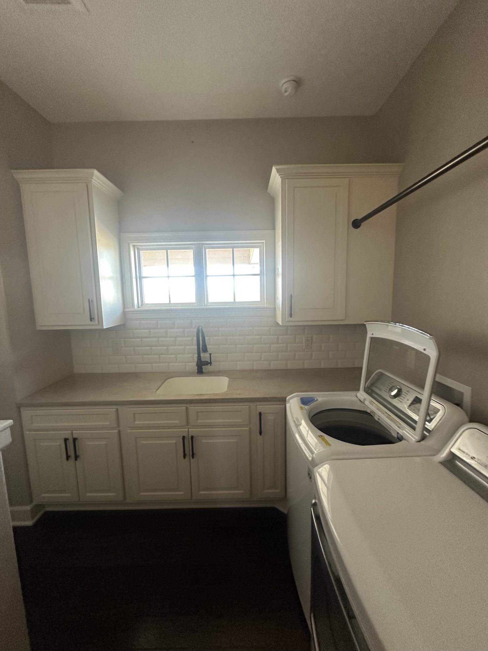 Laundry room with new cabinetry
