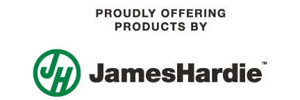 Proudly offering products by James Hardie