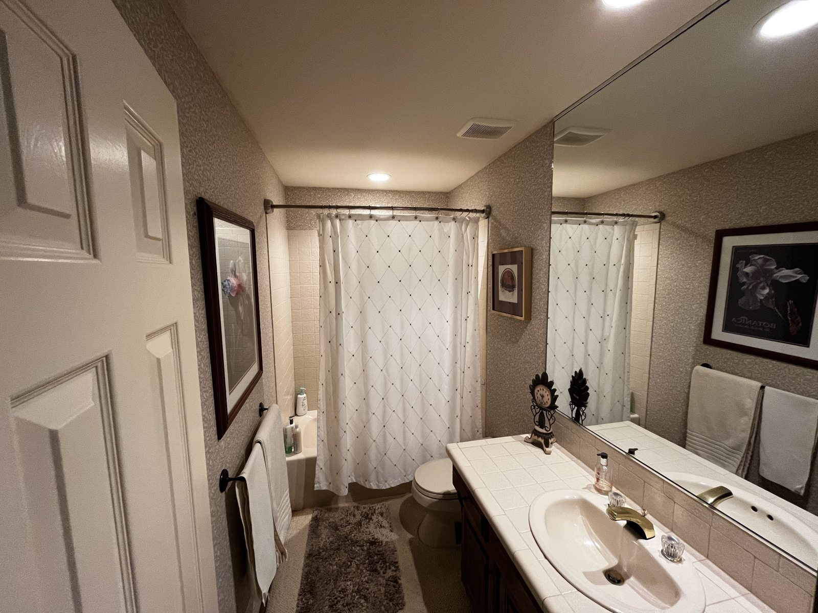Original bathroom layout before remodel
