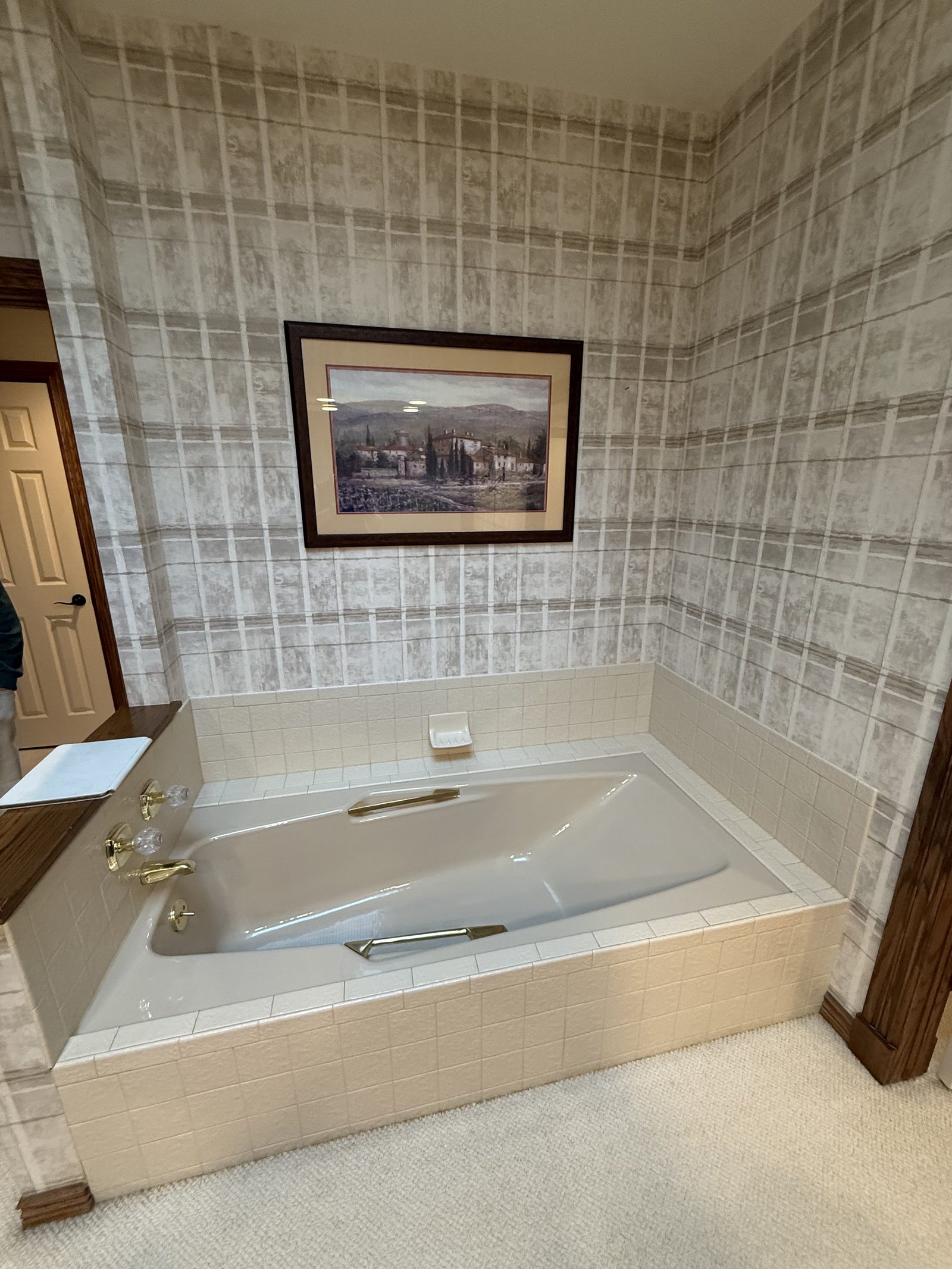 Original built-in tub before remodel